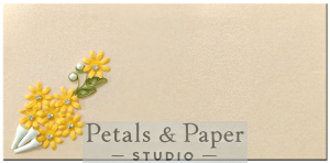 Handmade beige envelope with yellow quilled flowers in white cones, pearl embellishments, and green leaves, perfect for gifting on birthdays and festivals.